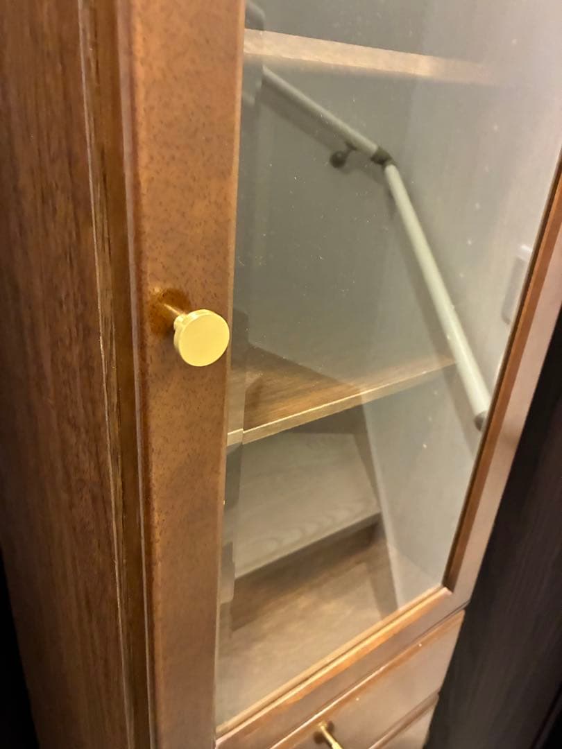 専用　1/5限定　ビンテージ　木製 ガラス扉 キャビネット コレクションケース