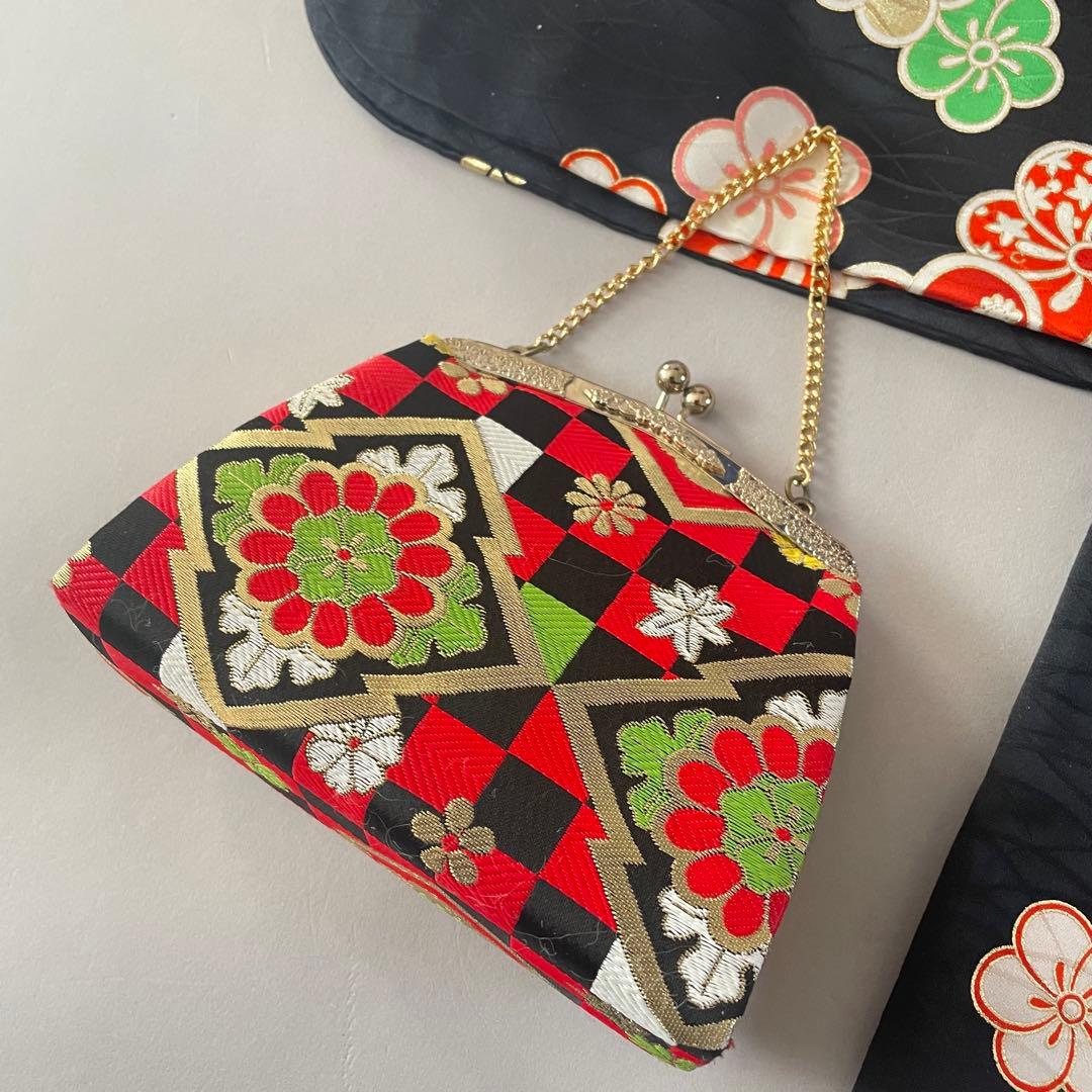 七五三　小さめ7歳さん　6歳さん　お着物セット　大寸作り帯