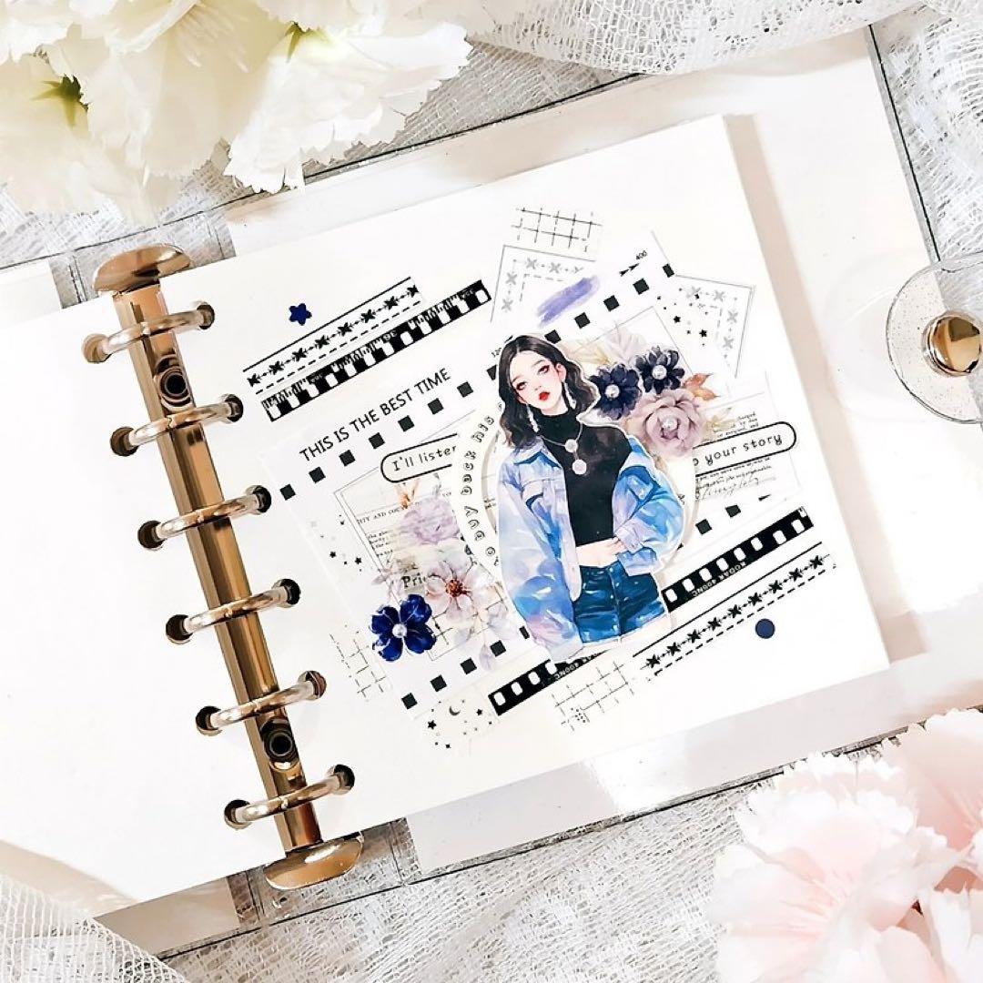 コラージュ素材　紙もの　素材紙　【1754】