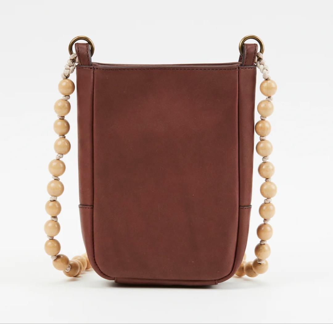 yubeshi×dakotaコラボ　ガトー ミニショルダーバッグ チョコ