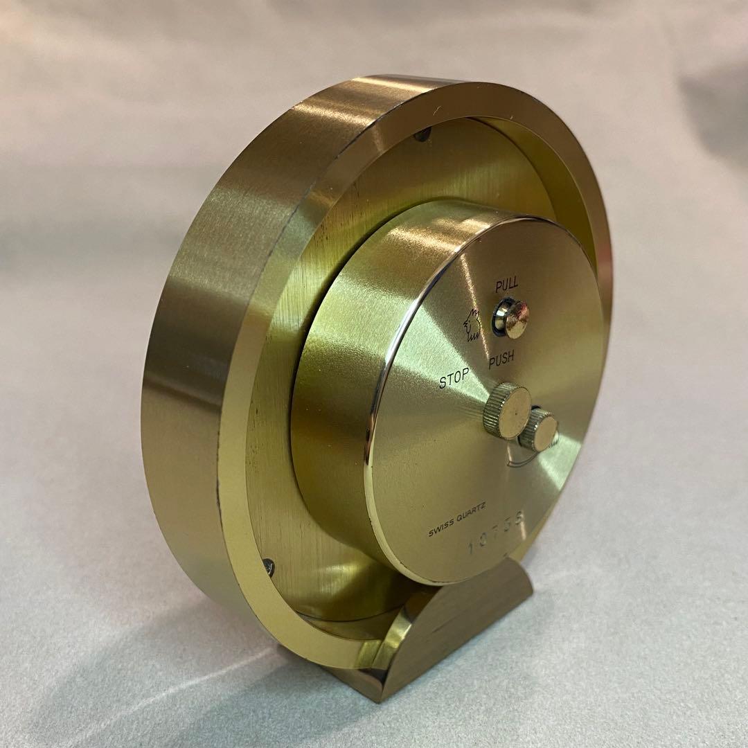 ティファニー テーブルクロックTiffany & Co. ゴールド 置時計 QZ