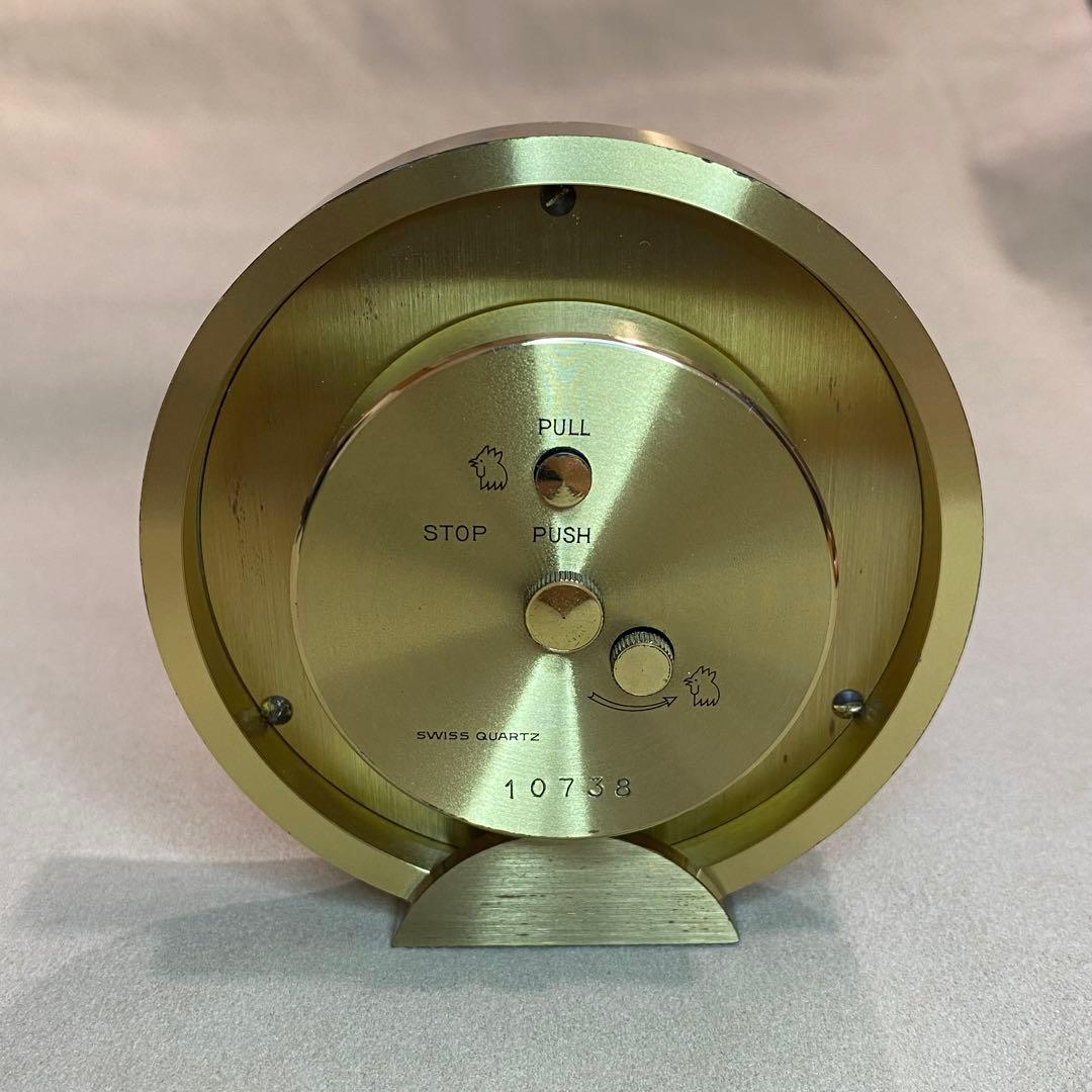 ティファニー テーブルクロックTiffany & Co. ゴールド 置時計 QZ