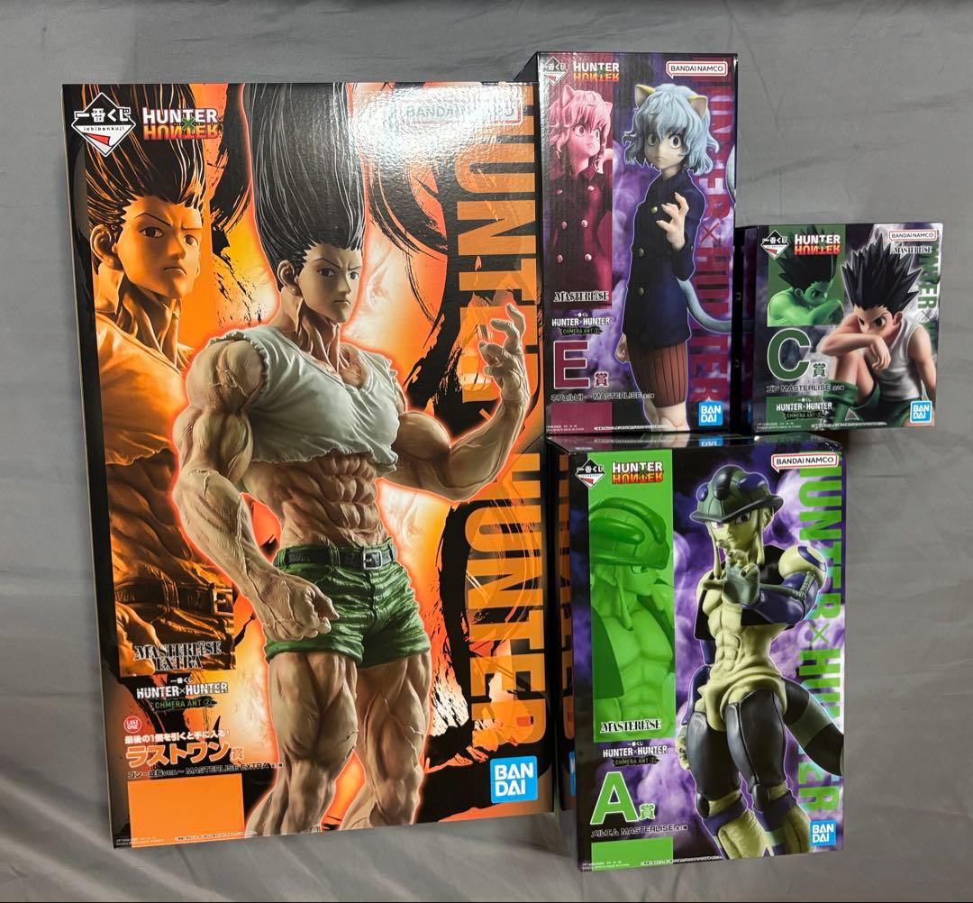 ハンターハンター一番くじ　フィギュア4点セット　A賞　C賞　E賞　ラストワン