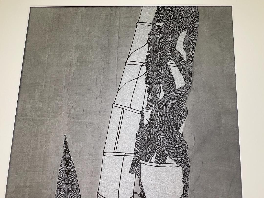 引き取り限定　田中清　版画　Bamboo