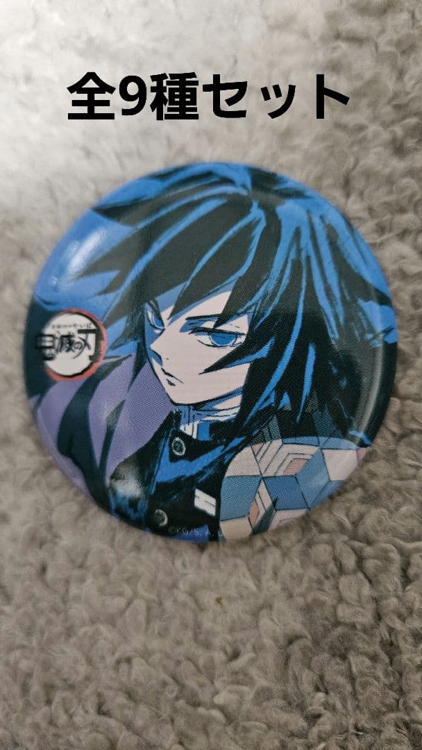 鬼滅の刃 幕間画缶バッジ 9点セット 冨岡義勇 胡蝶しのぶなど