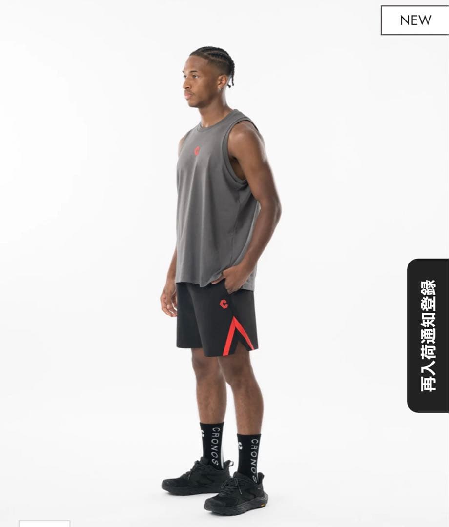 【新品即完】CRONOS REFLECT LINE SLEEVELESS M 赤