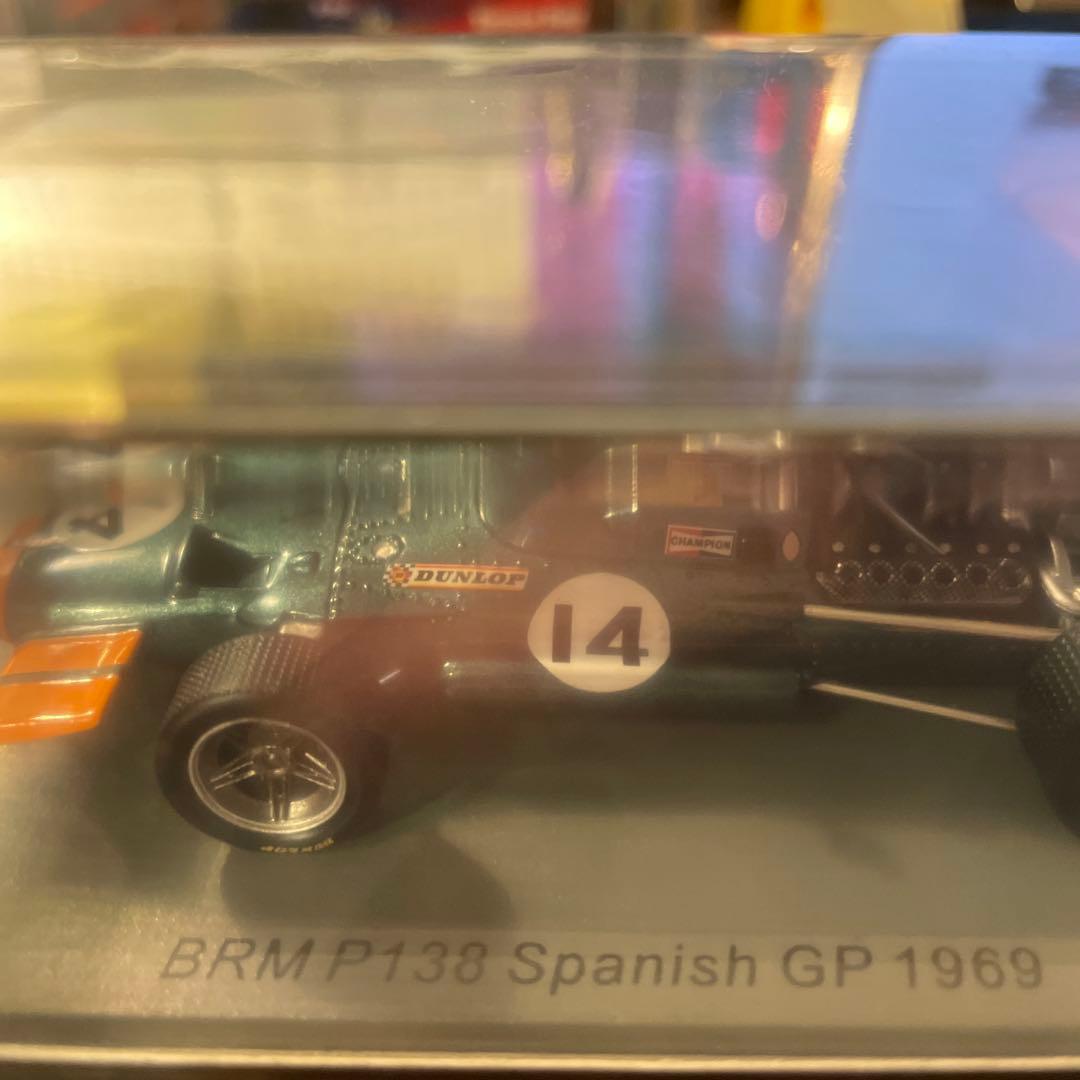 絶版　1/43 BRM P138 1969 スペインGP5位 J.サーティース