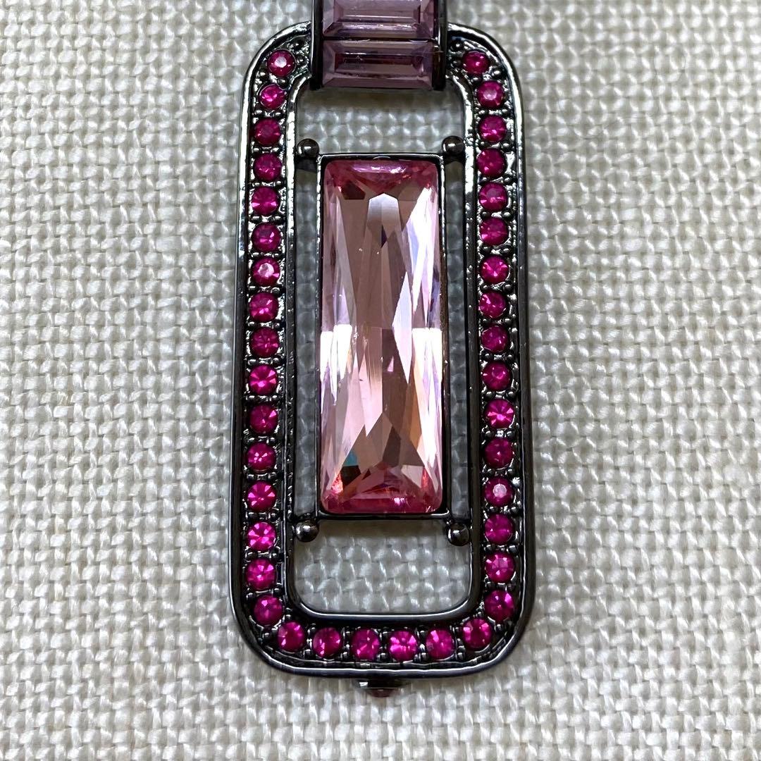 GIVENCHY ジバンシー　ピンクビジュー　ブローチ　アールデコ風