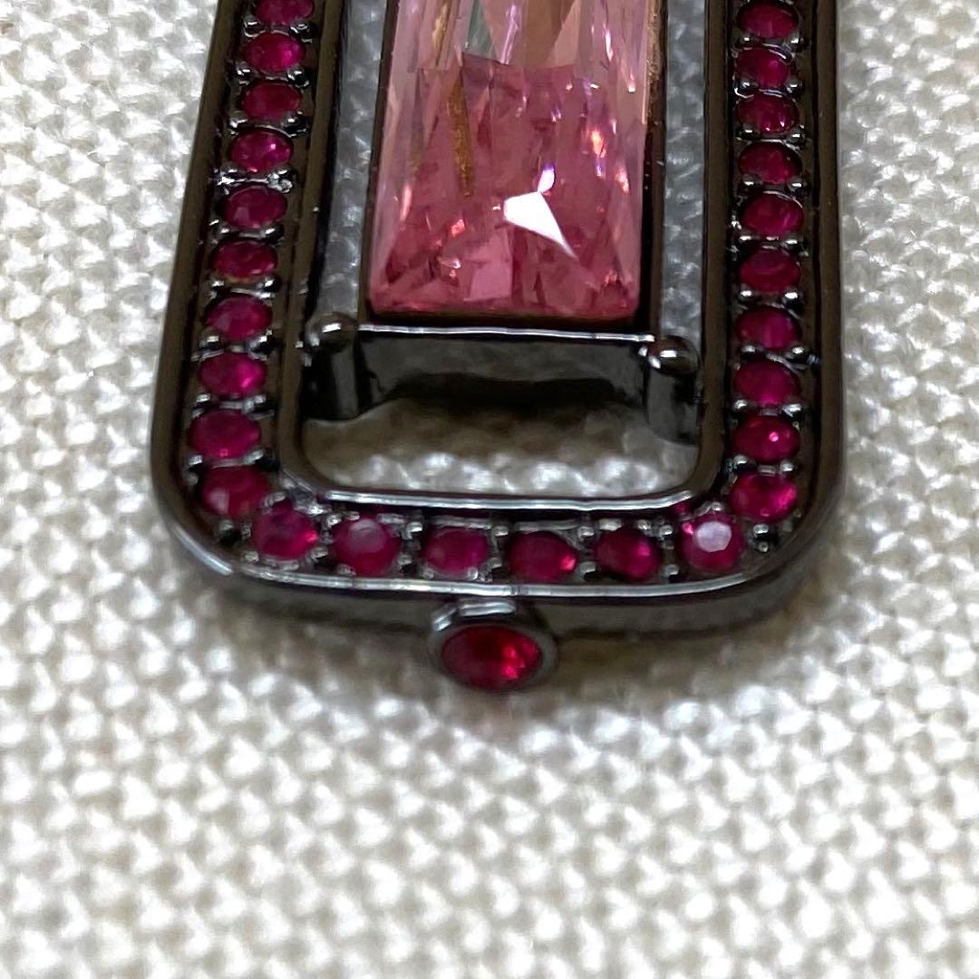 GIVENCHY ジバンシー　ピンクビジュー　ブローチ　アールデコ風