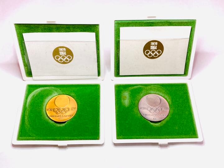 1964年　東京 オリンピック 記念メダル　銀・銅セット