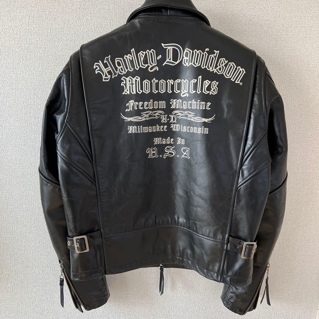 H-D Motorcycles ブラックレザー ジャケット Mサイズ