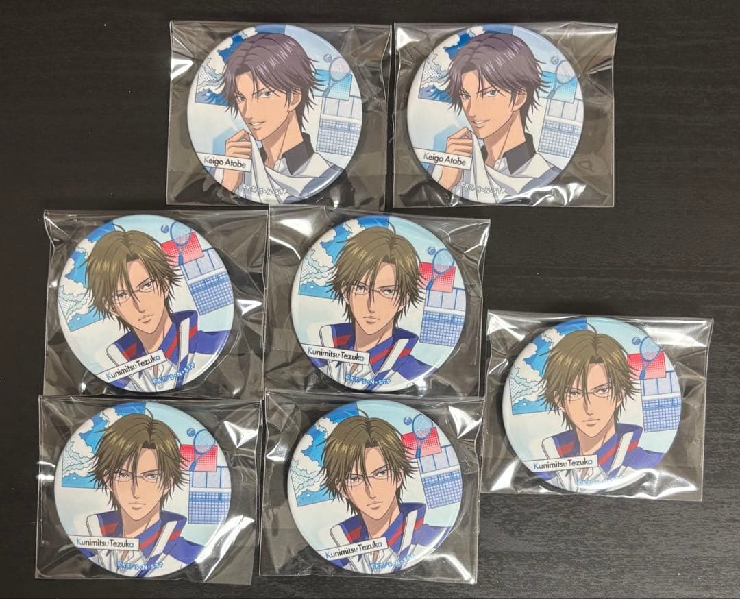 手塚国光 跡部景吾 ジャンプフェスタ デコガチャ テニスの王子様 缶バッジ