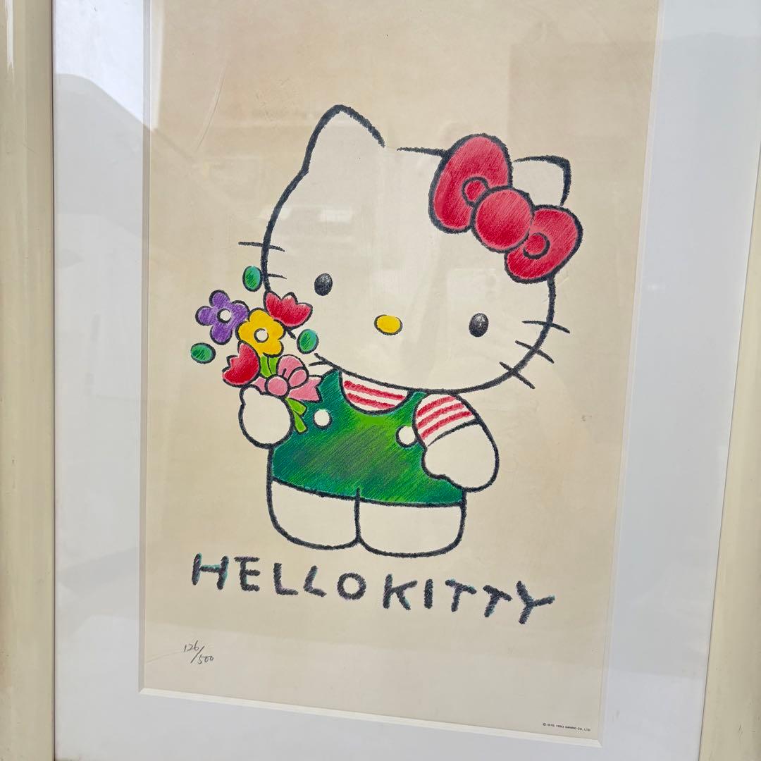 【保証書付】ハローキティ サンリオ シルクスクリーン シリアル126/500