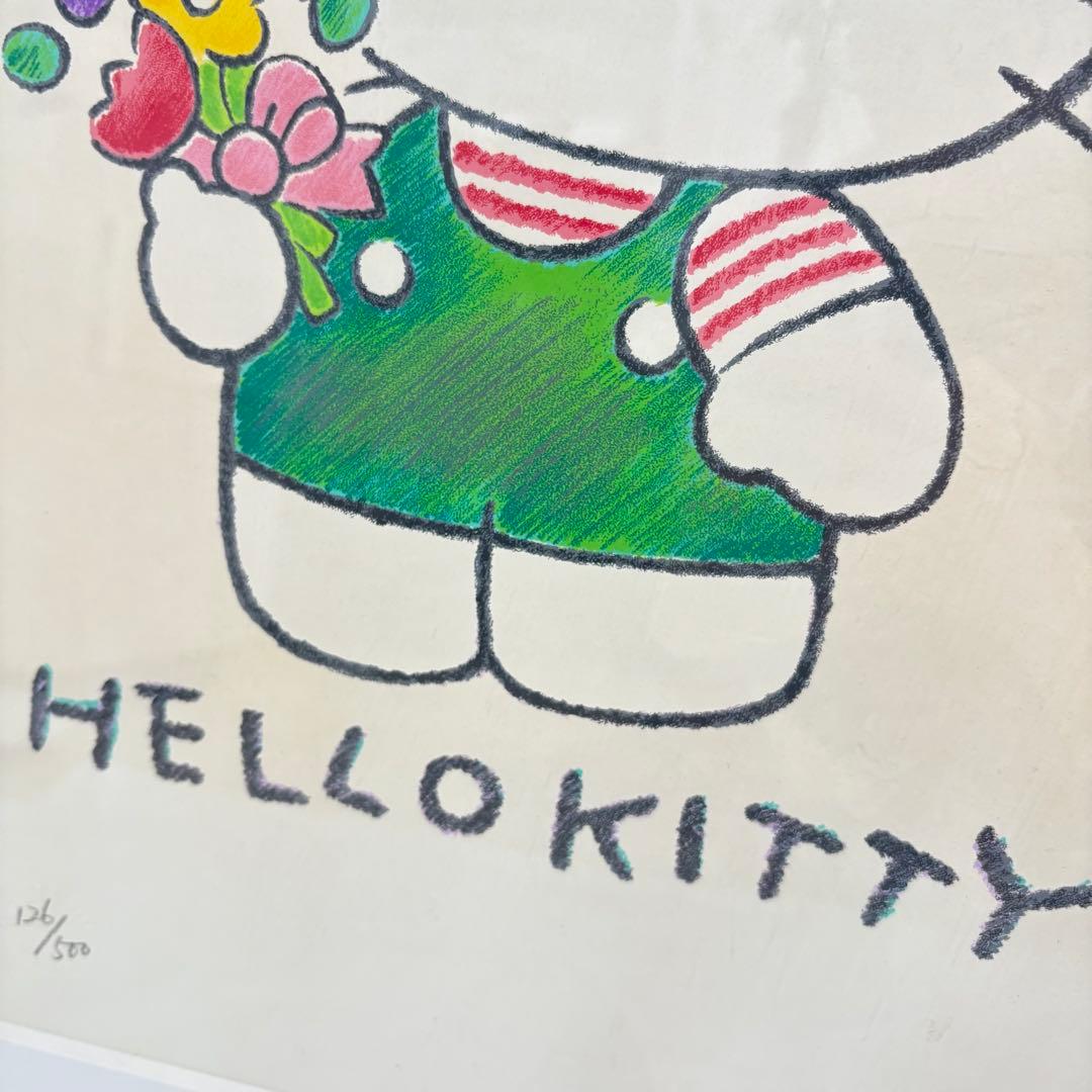 【保証書付】ハローキティ サンリオ シルクスクリーン シリアル126/500