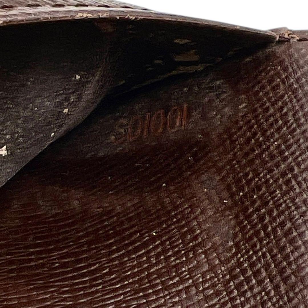 Louis Vuitton ダミエ コンパクトジップ 折り財布 7880