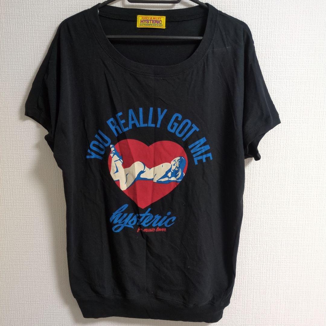 ヒステリックグラマー　Tシャツ　ブラック　ヒスガール