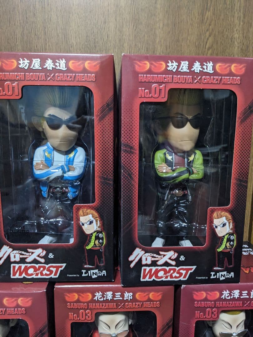 クローズ＆WORSTフィギュア8点セット売り　未開封品　 crazy heads