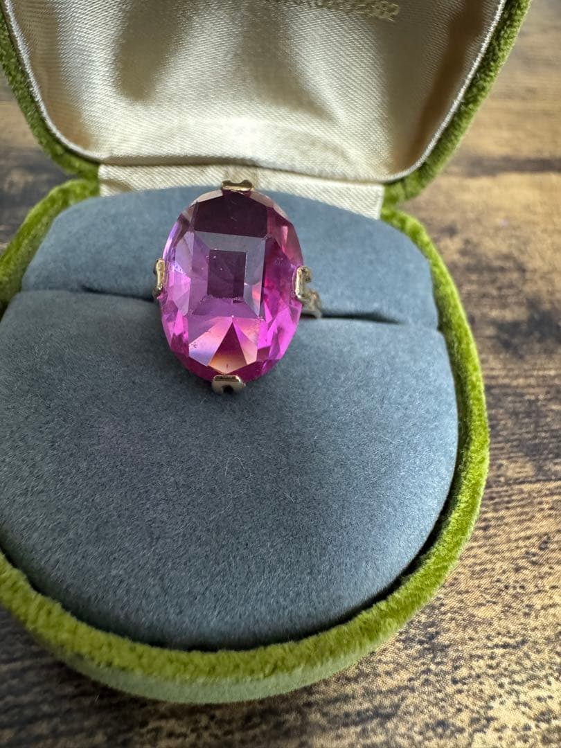 千本透かし　k18 ヴィンテージリング　6.44g