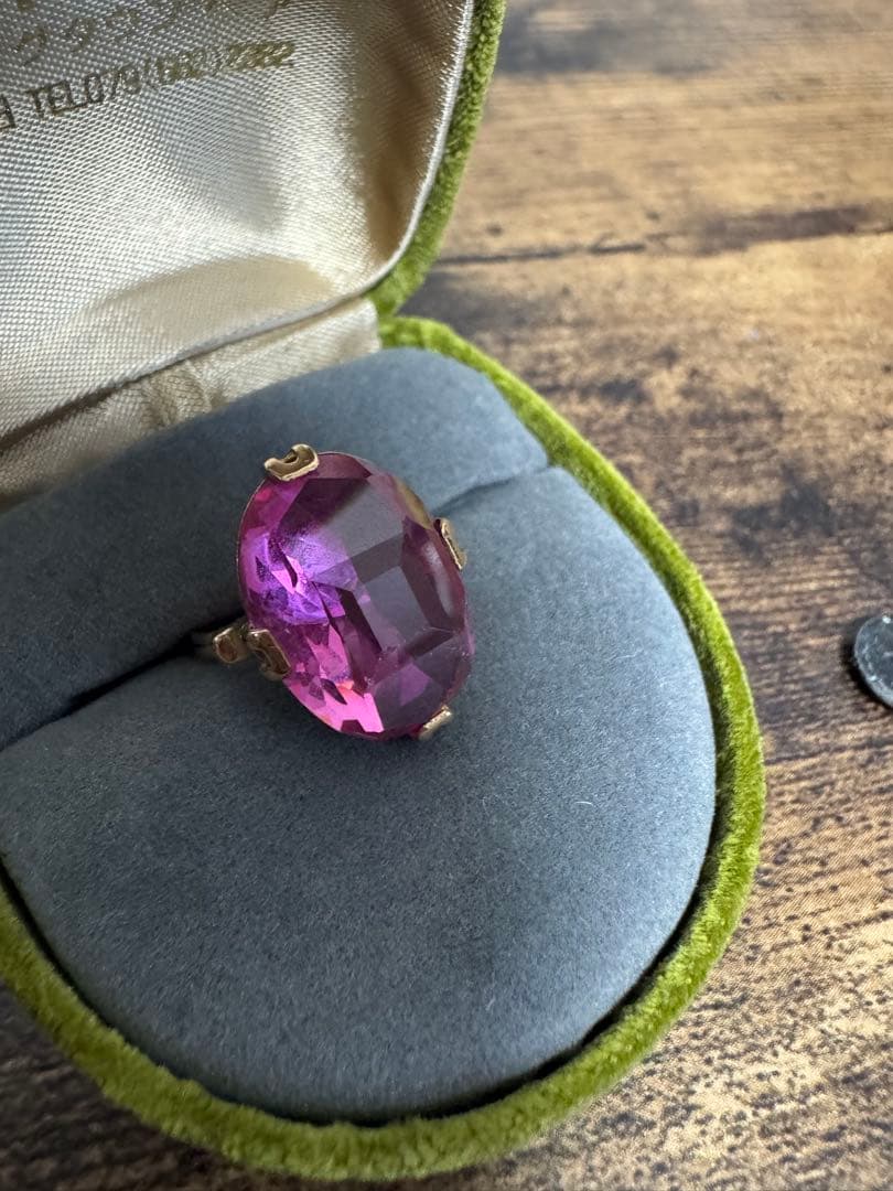 千本透かし　k18 ヴィンテージリング　6.44g