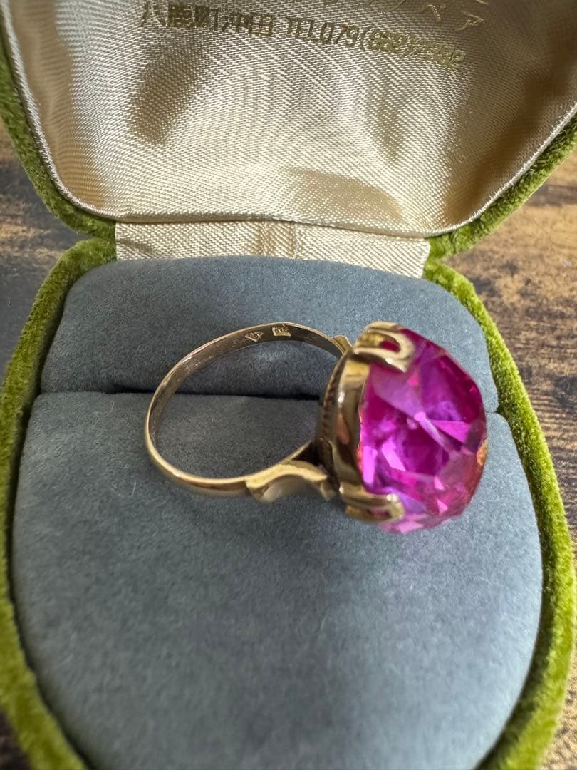 千本透かし　k18 ヴィンテージリング　6.44g