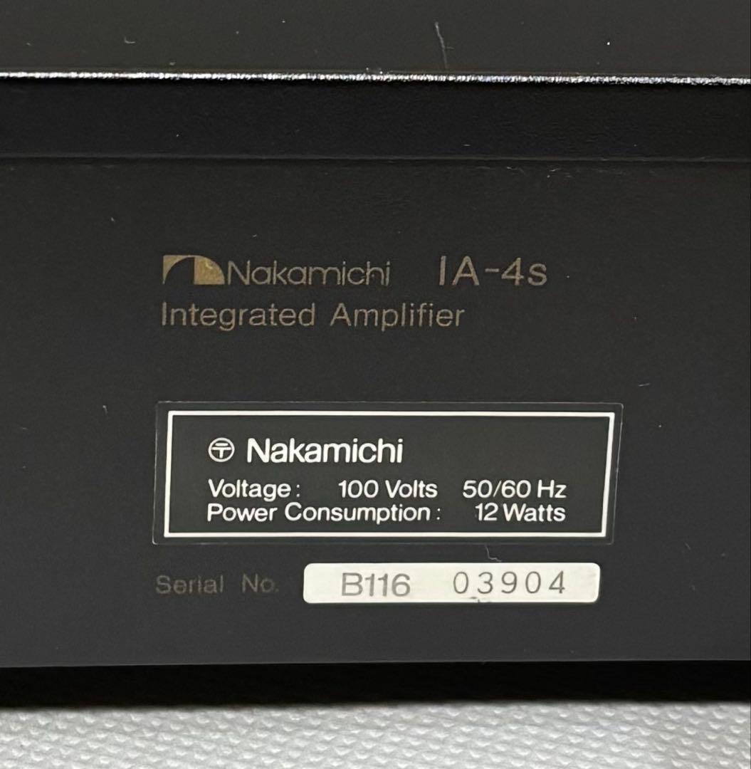 Nakamichi IA-4s アンプ