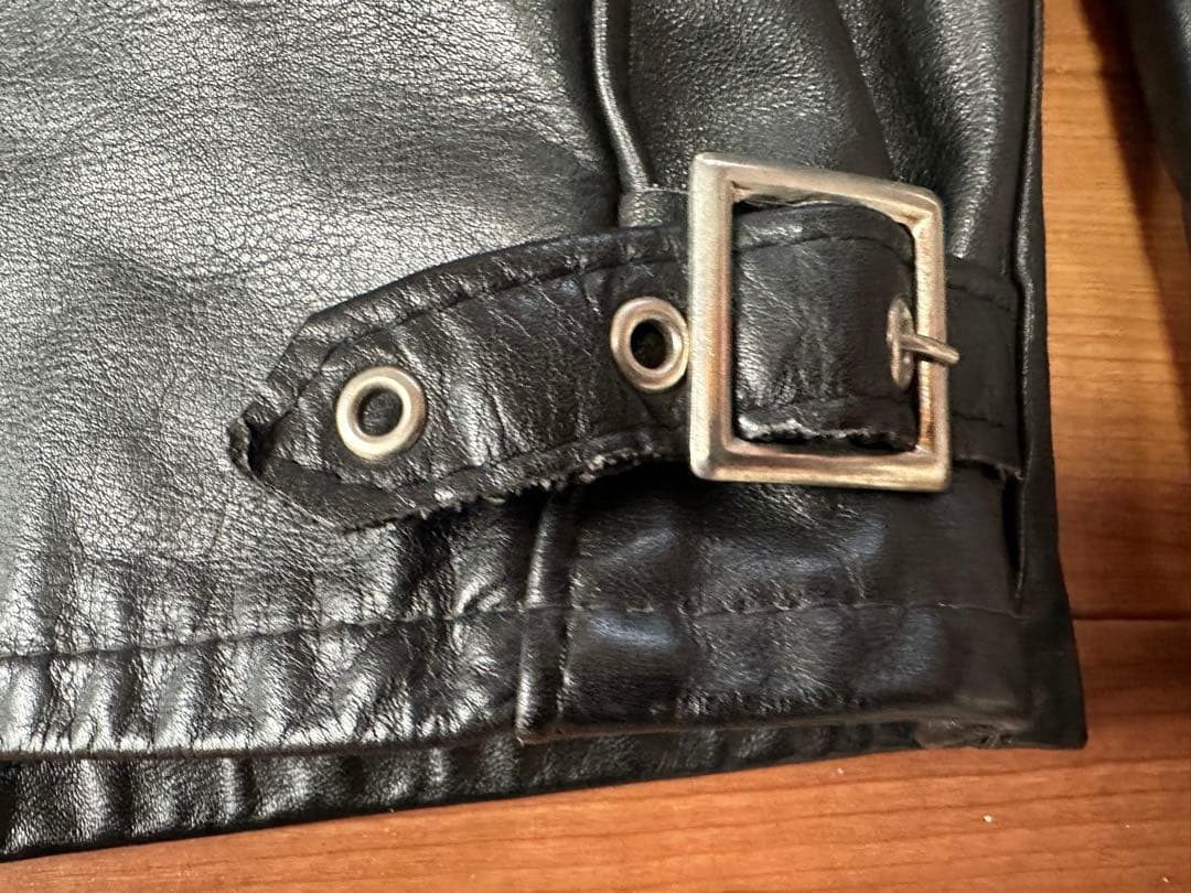 schott ショット裏地ボア付きシングルライダース 141オイルドカウレザー