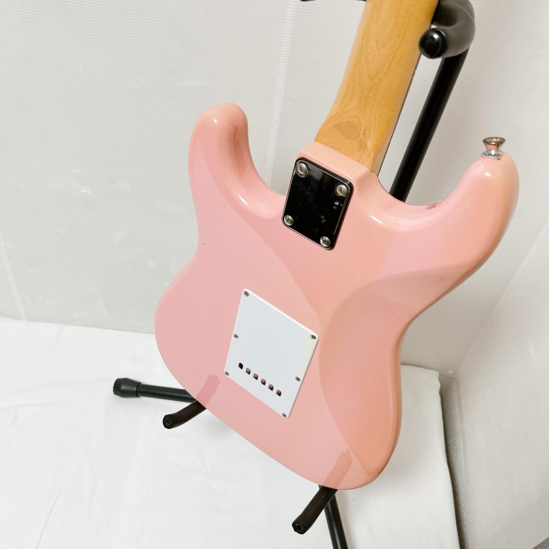 美品 Selder セルダー 初心者向けエレキギター ピンク ストラトキャスター