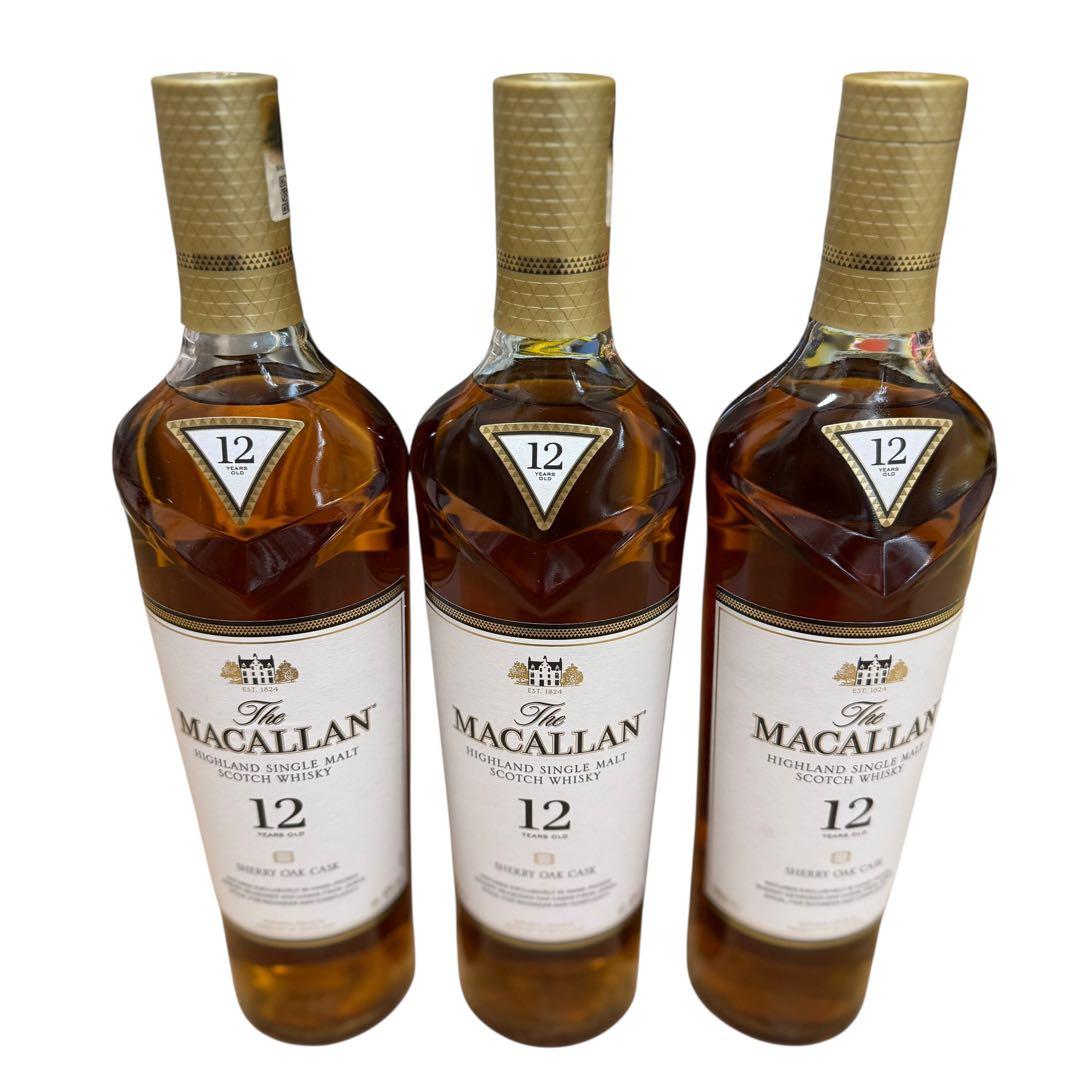 マッカラン 12年 未開栓品 3本セット