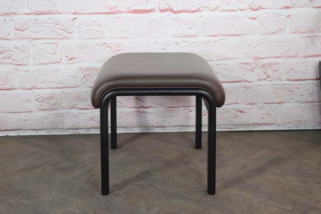 天童木工/Tendo スツール T-5480WB-NT ブラウン ビニールレザー