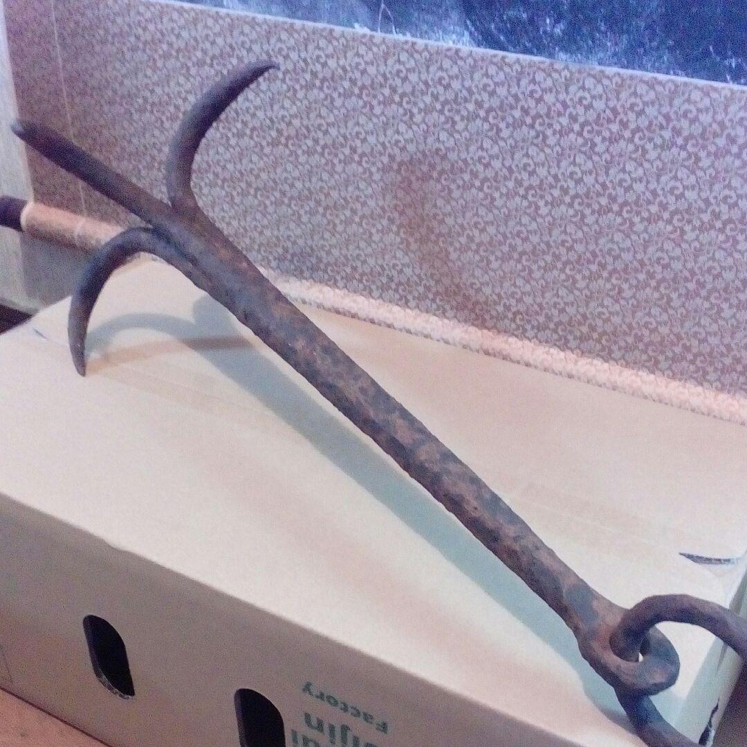 江戸時代古鉄製碇護送船団水軍等用４８センチサイズアンティーク４本爪碇飾り当時物