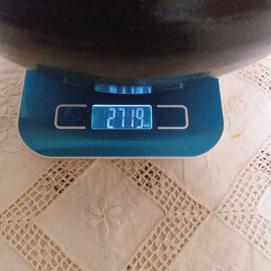 壺　富士五湖焼　五湖窯　黒釉　大型　木箱入り　栞り付き