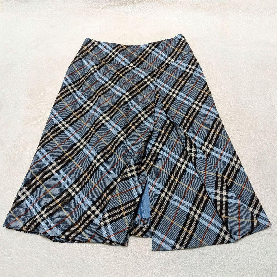 希少✨BURBERRY BLUE LABEL ノバチェック フレア スカート Ｍ