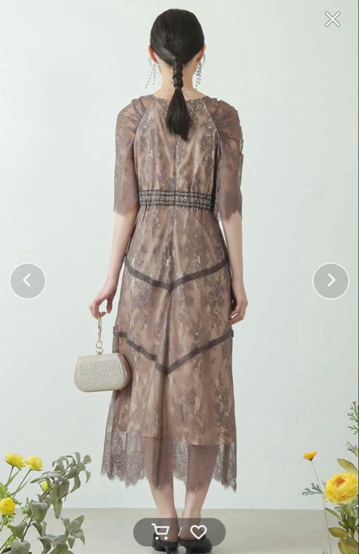 わんこ kana♡ショルダーギャザーラッセルワンピース