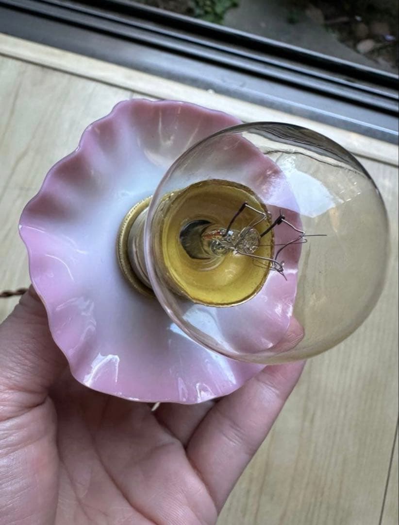 ＊リッコページになります＊ オパリンローズの小さなアトリエランプ2個＊