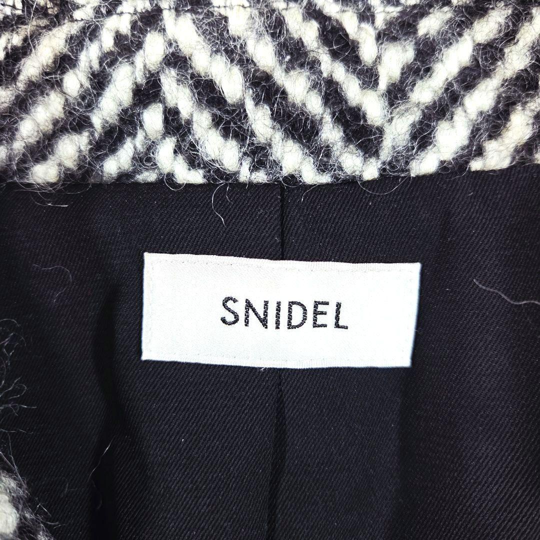 極美品 しつけ糸付 SNIDEL オーバーボックスジャケットコート 2023AW
