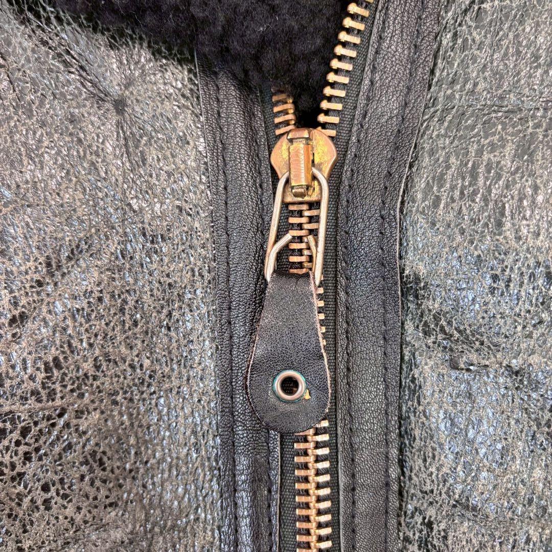 ◆アヴィレックス【L】フライトジャケット レザージャケット ボア付き A-2