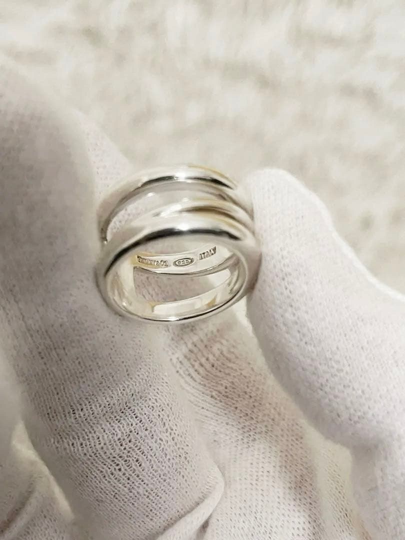 TIFFANY&Co. ティファニー ダイアゴナル リング シルバー 8号 9号