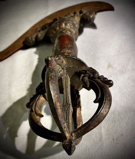 銅器 仏教  金剛杵 古美術 コレクション品 銅製 工芸品 彫刻装飾品置物