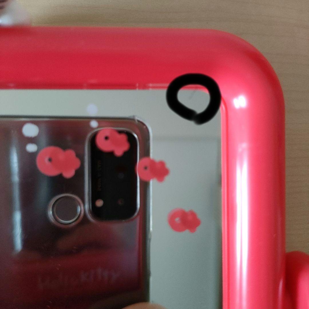 激レア　昭和レトロ　キティ　サンリオ　フィギュア付きスタンドミラー　80年代　鏡