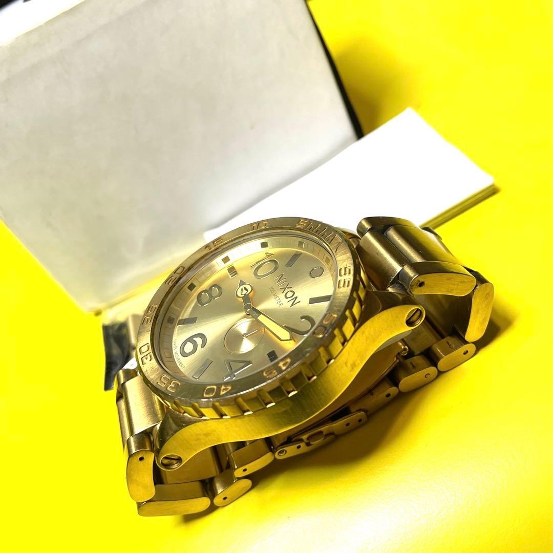 時計 NIXON TIDE PRAPH SIMPLIFY 51-30 ALL GOLD