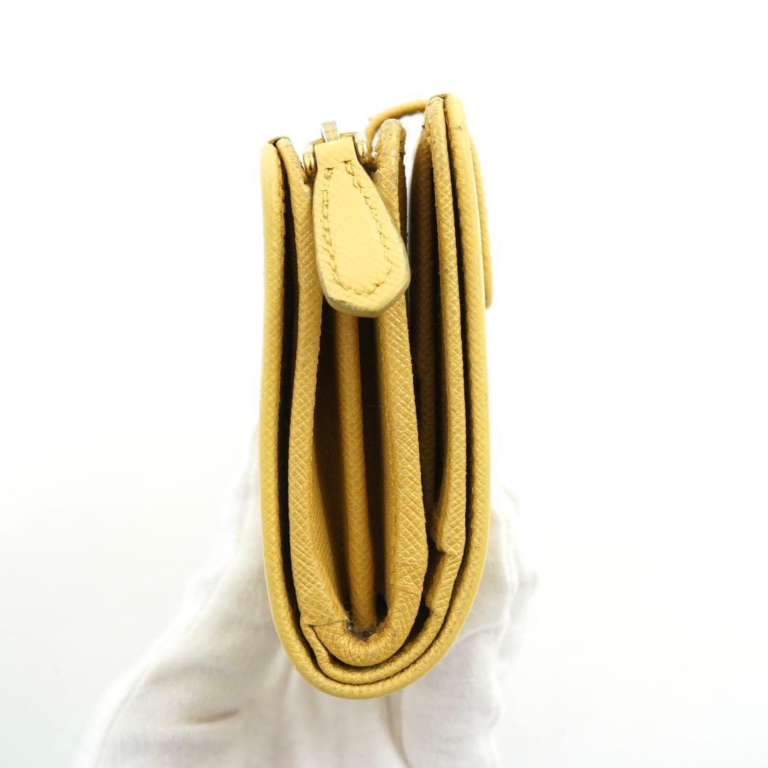 ✨新品未使用✨　PRADA ミニ財布　サフィアーノ　ベルト　L字　アイコン