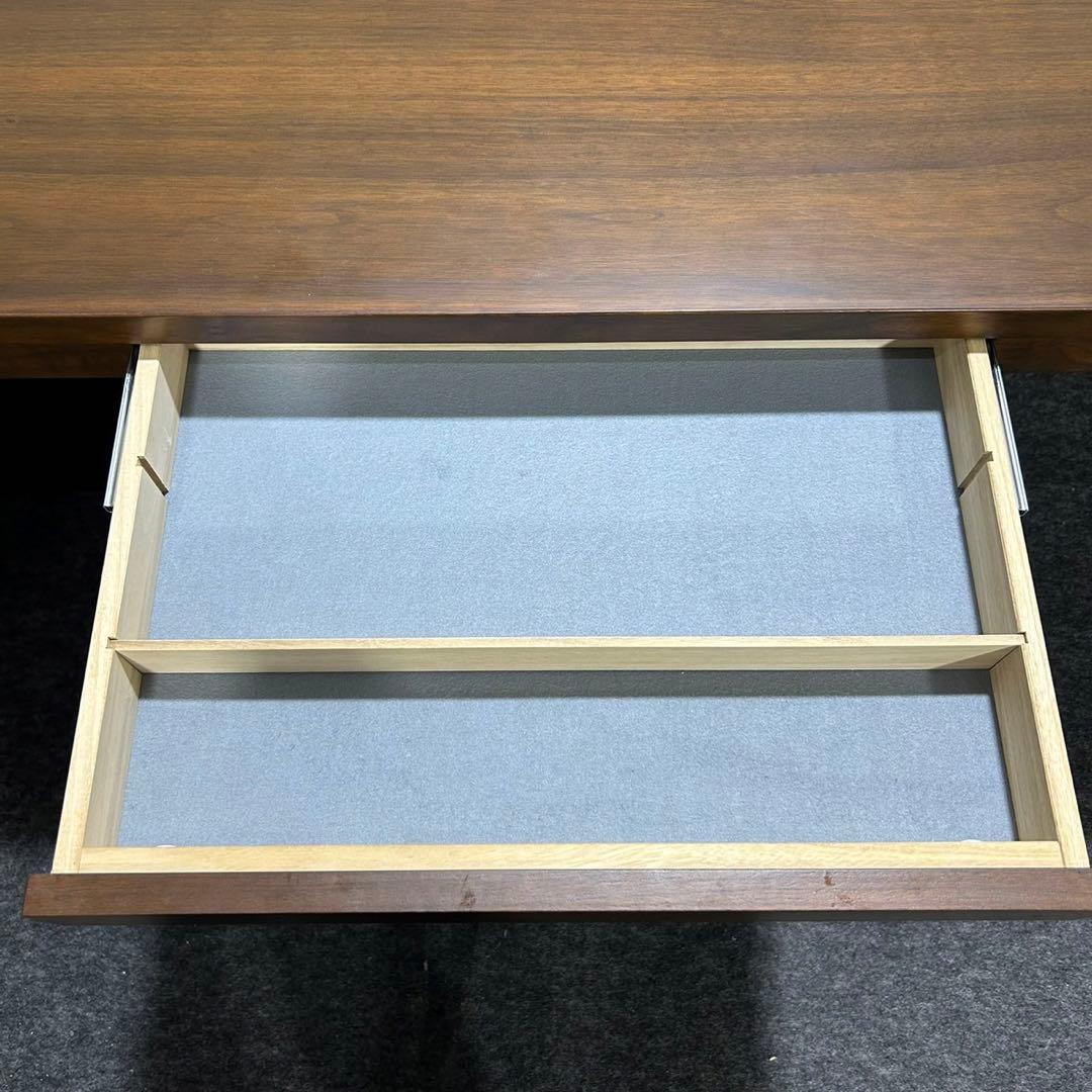 大塚家具 ダイニングセット 4人掛け 引き出し付き ダークブラウン d1928