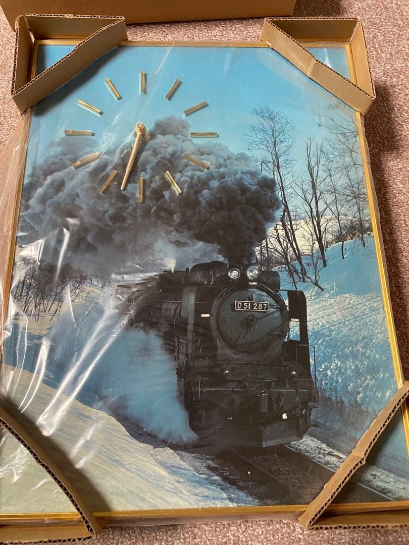 SEIKO 蒸気機関車デザイン電池式時計