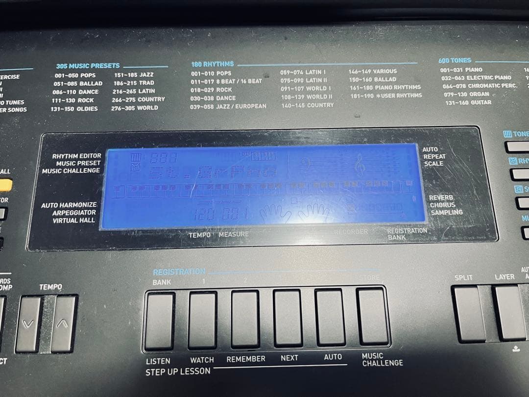 CASIO WK-245 76鍵盤 電子キーボード ペダル・AC付 動作品