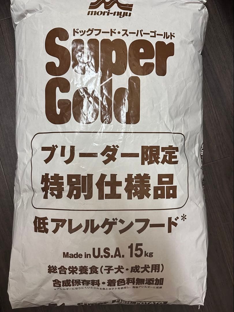 森乳 スーパーゴールドフィッシュ＆ポテト ブリーダーパック15Kg ドッグフード