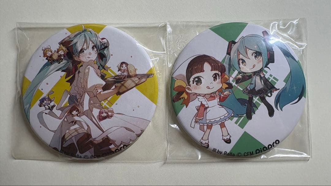 初音ミク　缶バッジ　不二家　Rella マジカルミライ2019 マジミラ