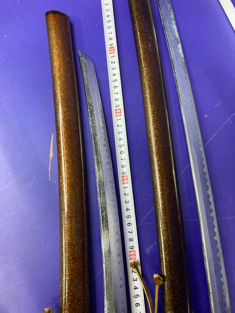 G）模造刀 日本刀 太刀 脇差 大小 2本セット