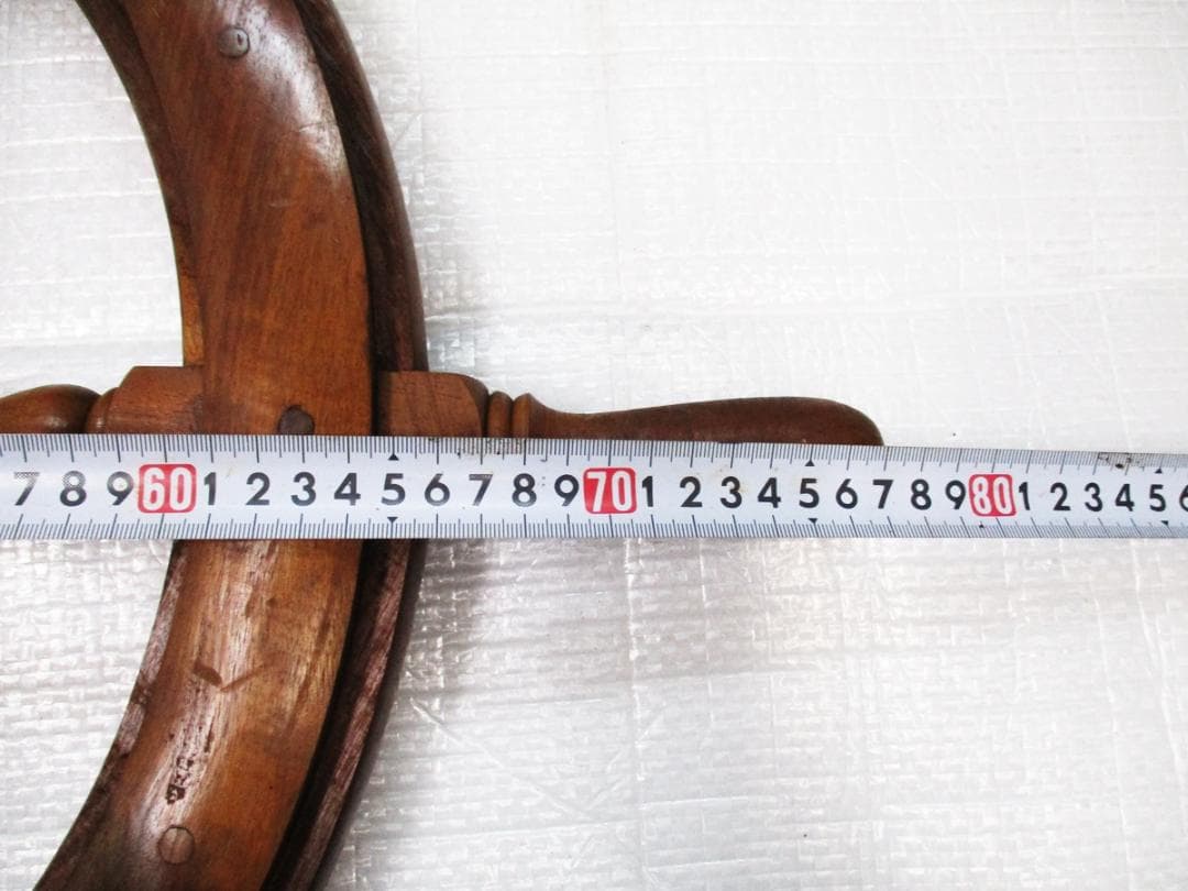 船舶木製バンドル　操舵輪 インテリア オブジェ