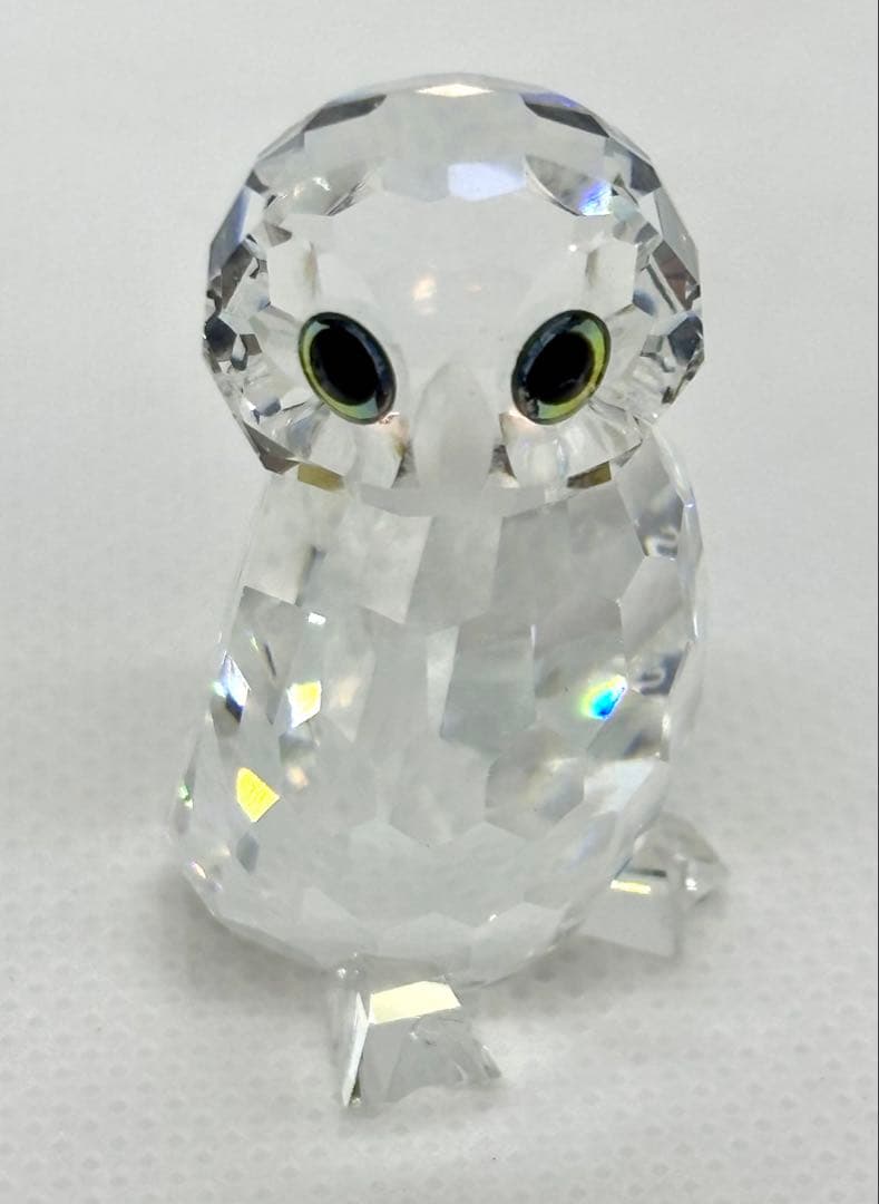 #スワロフスキー クリスタル フクロウ 2体セットP-5