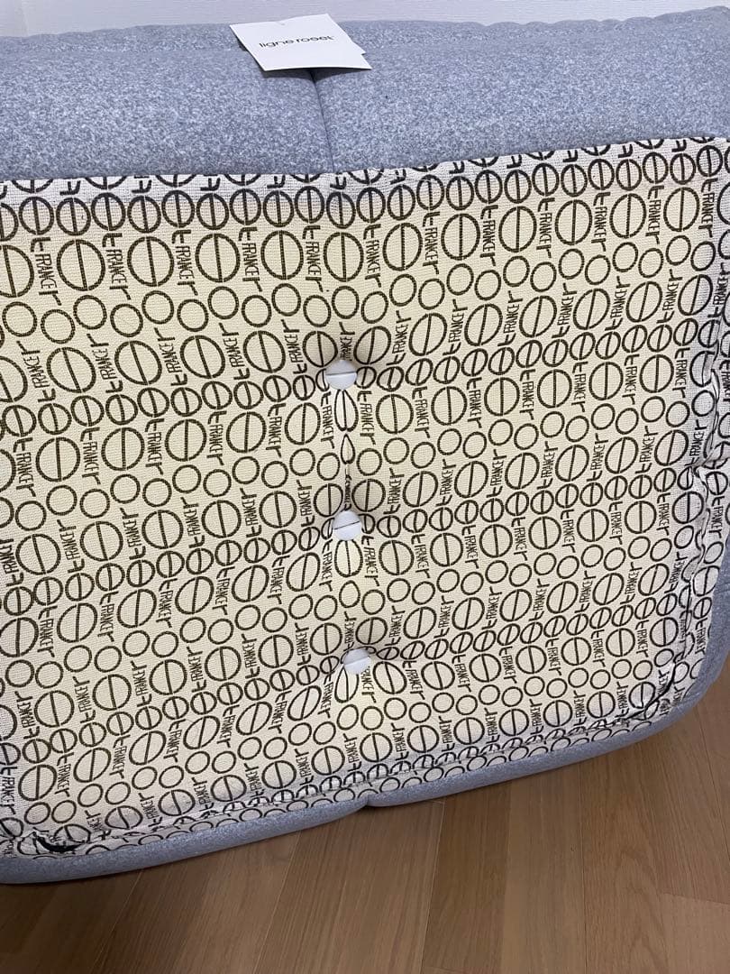 50周年限定生地 DENDENリーンロゼ トーゴ パフ ライトグレー